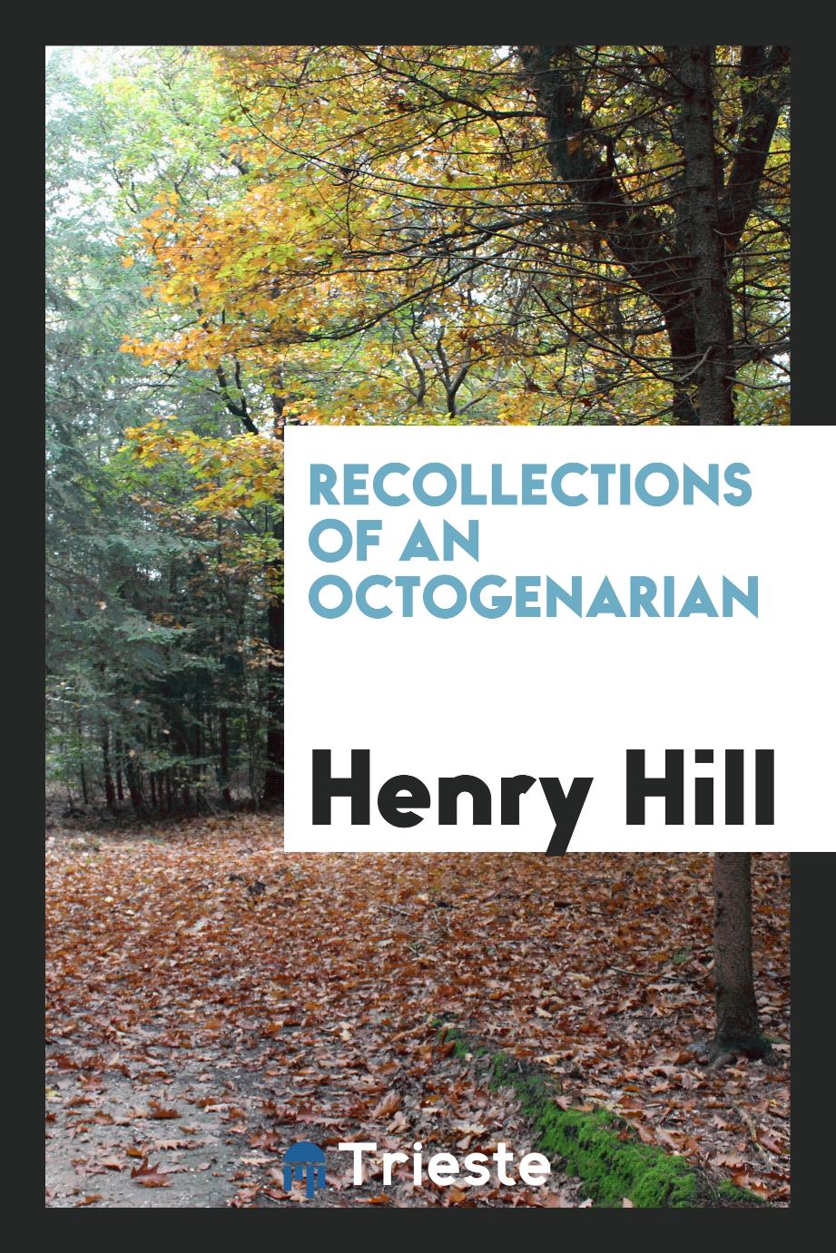 Recollections of an Octogenarian