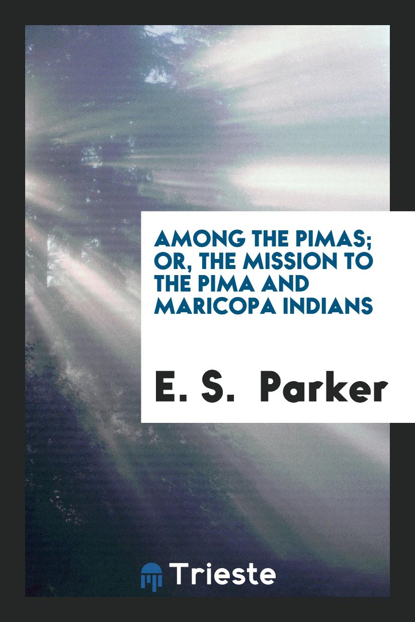 Among the Pimas; Or, the Mission to the Pima and Maricopa Indians