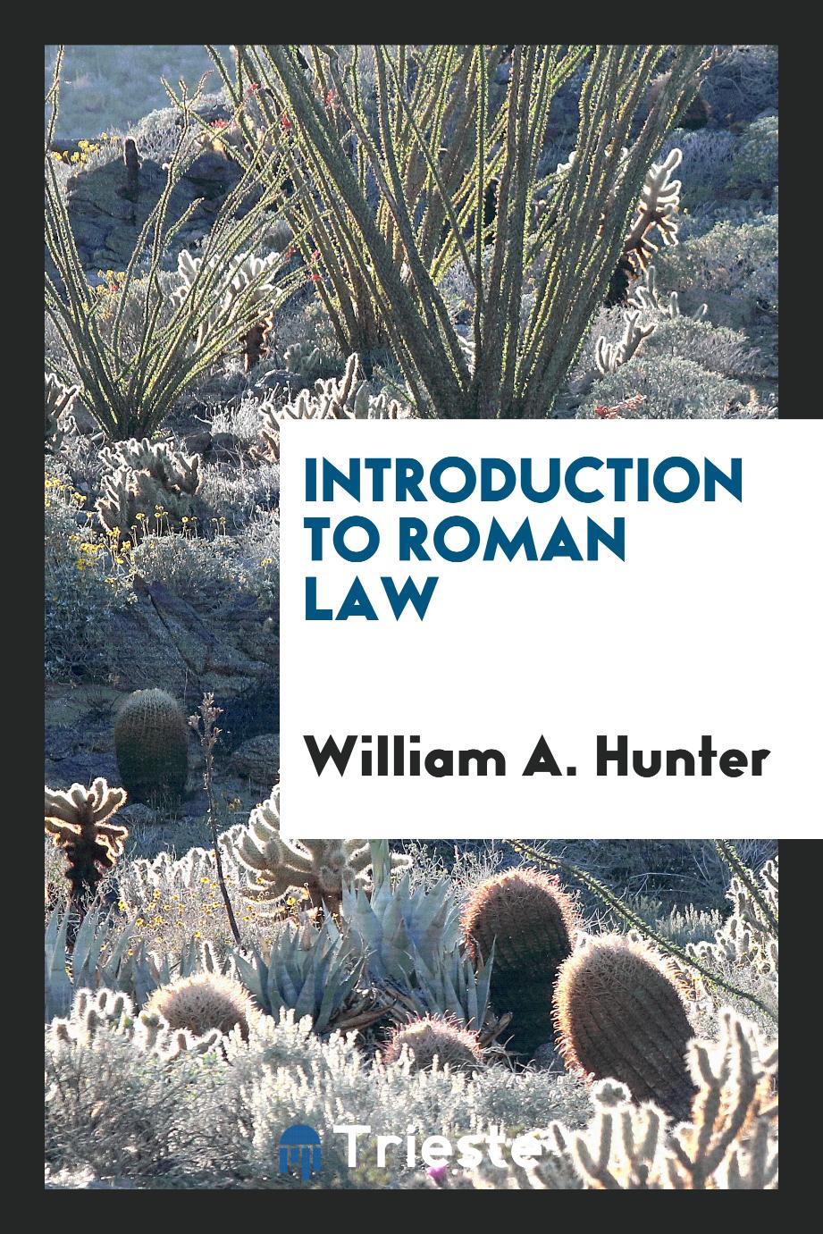 Introduction to Roman Law