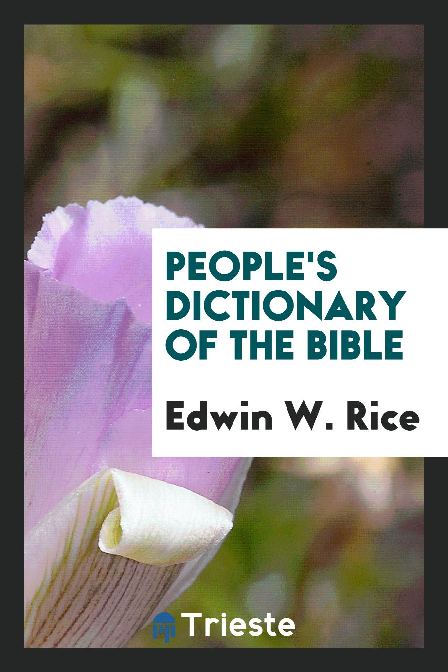 People's dictionary of the Bible