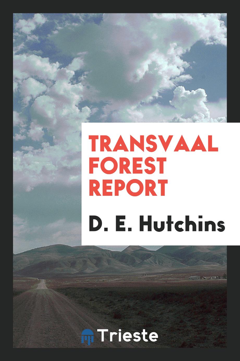 Transvaal Forest Report