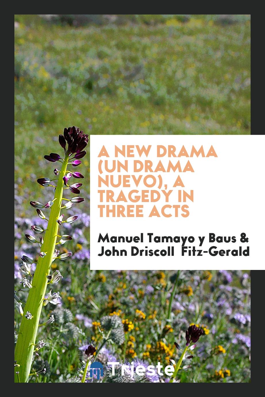 A new drama (Un drama nuevo), a tragedy in three acts