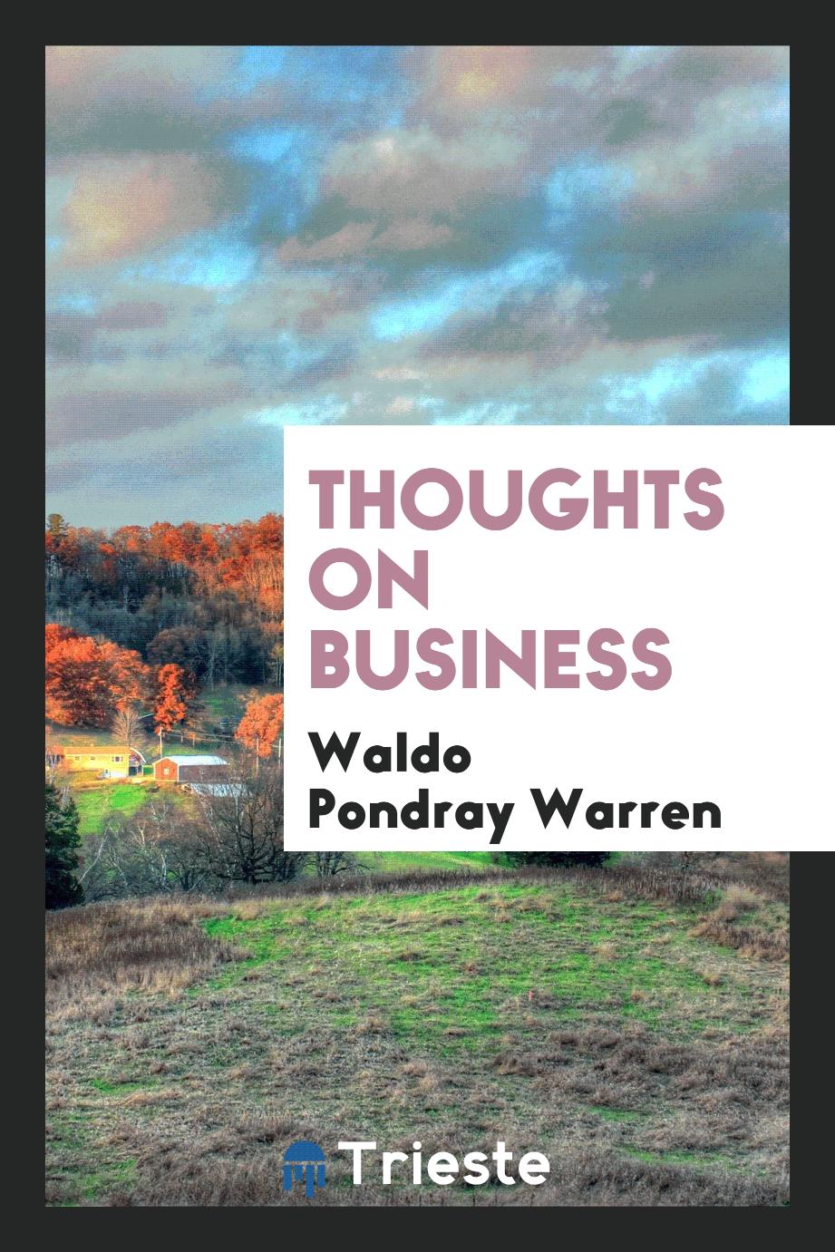 Thoughts on business