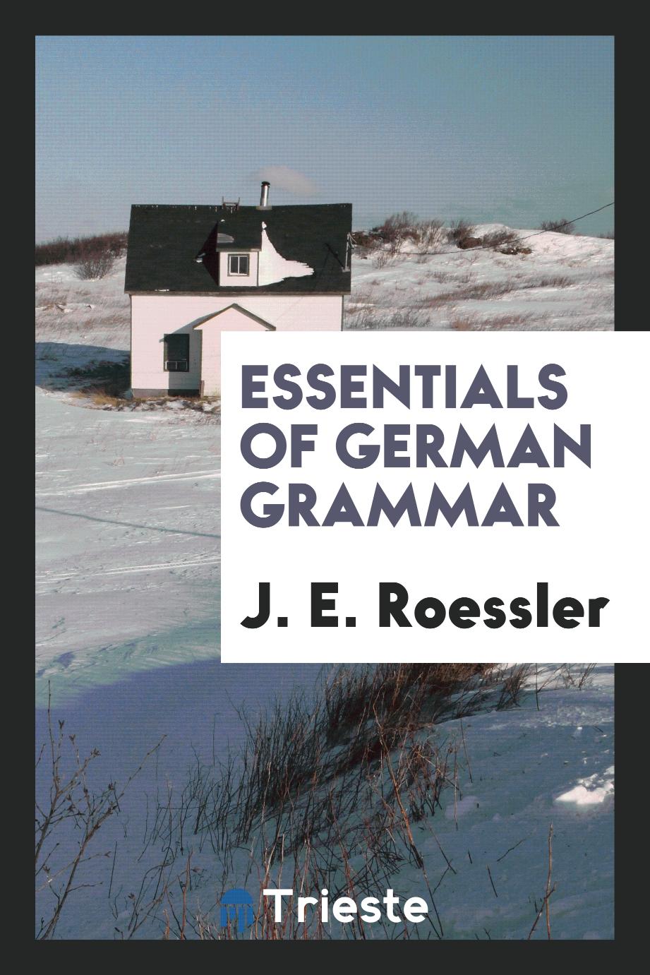 Essentials of German Grammar