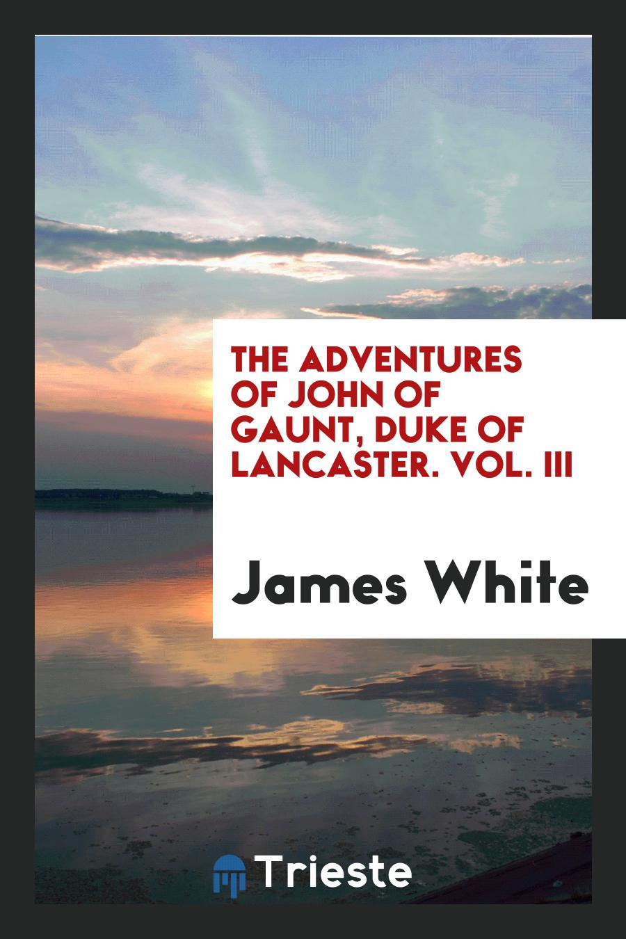 The Adventures of John of Gaunt, Duke of Lancaster. Vol. III