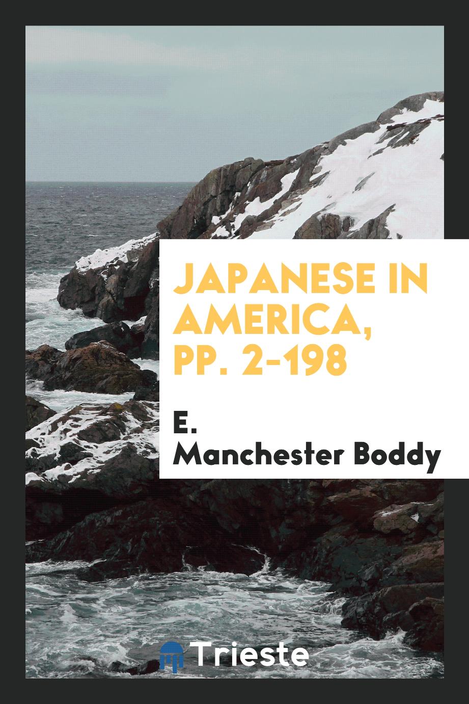 Japanese in America, pp. 2-198