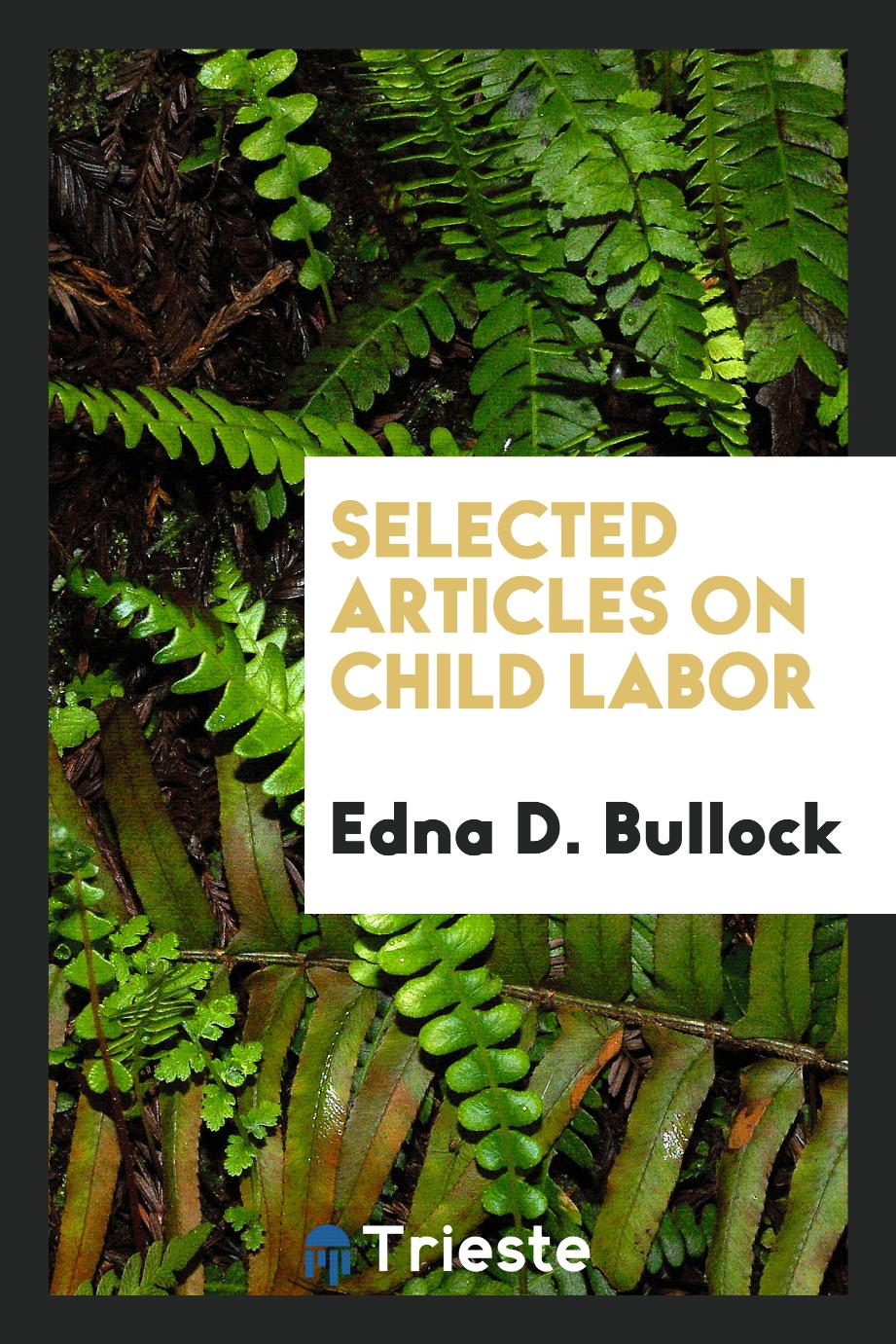 Selected articles on child labor