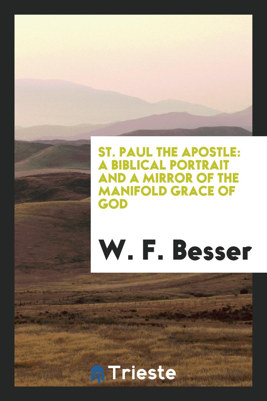 St. Paul the apostle: a Biblical portrait and a mirror of the manifold grace of God