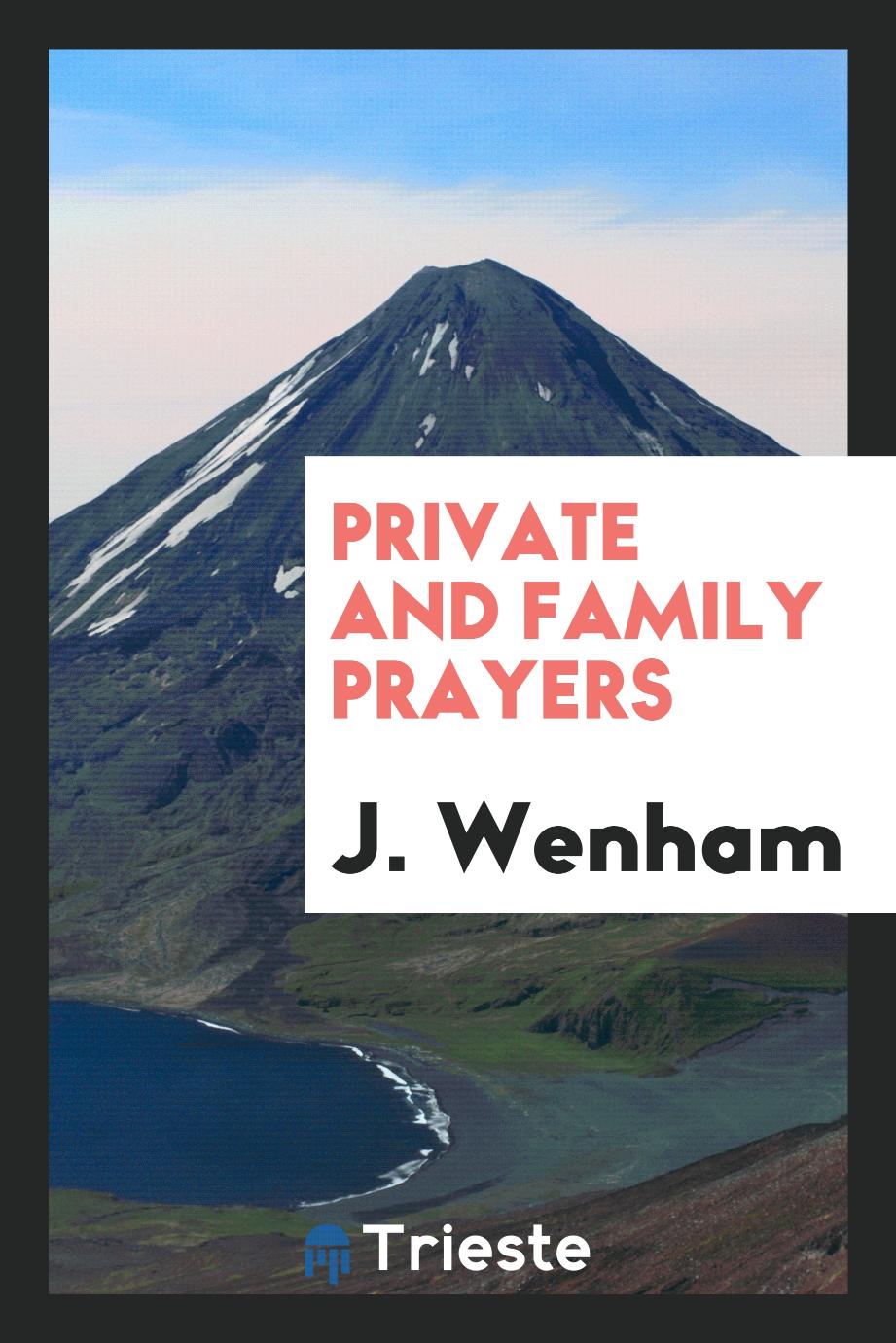 Private and family prayers