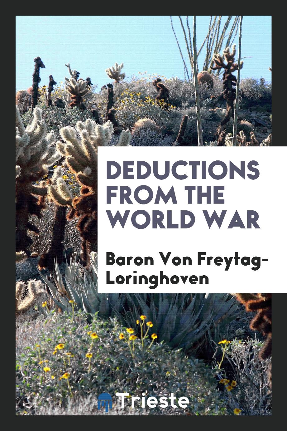 Deductions from the World War