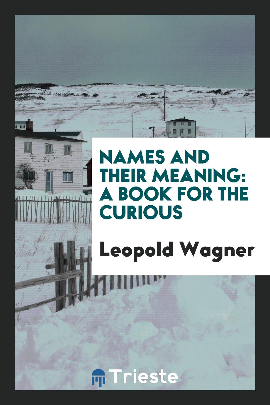 Names and Their Meaning: A Book for the Curious