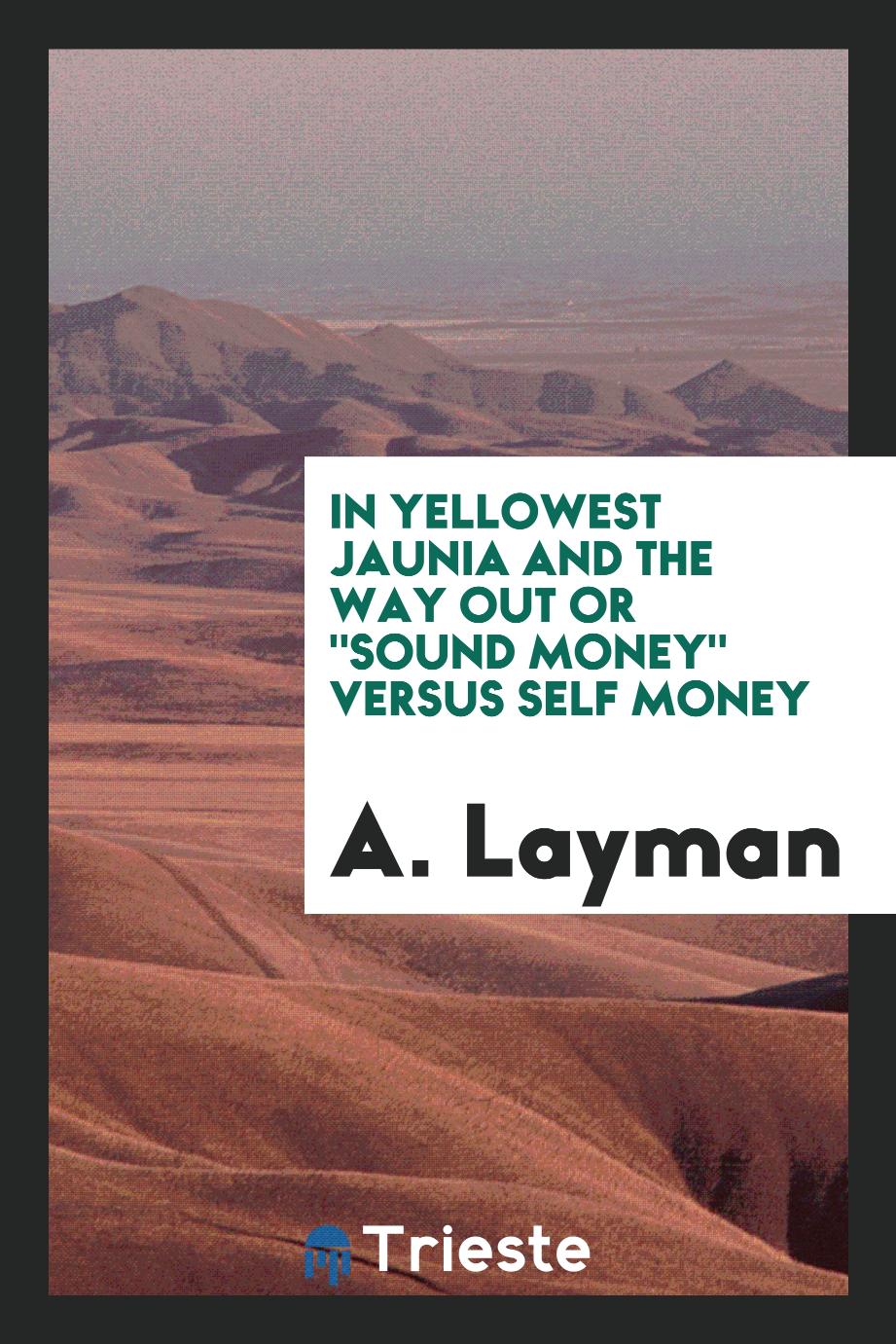In Yellowest Jaunia and the Way Out or "Sound Money" Versus Self Money