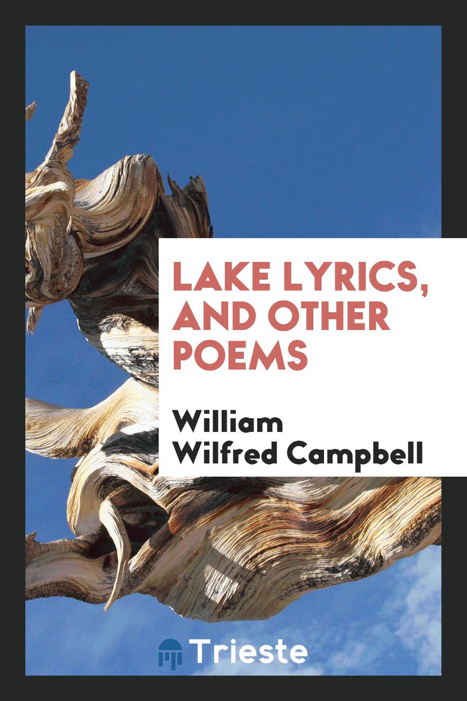 Lake lyrics, and other poems