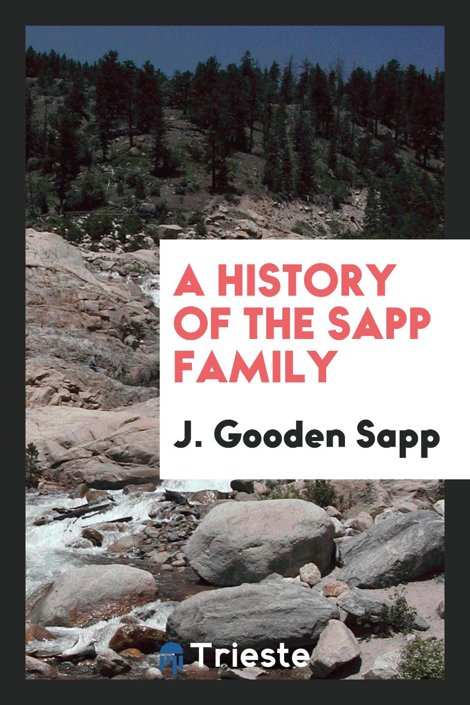A History of the Sapp Family