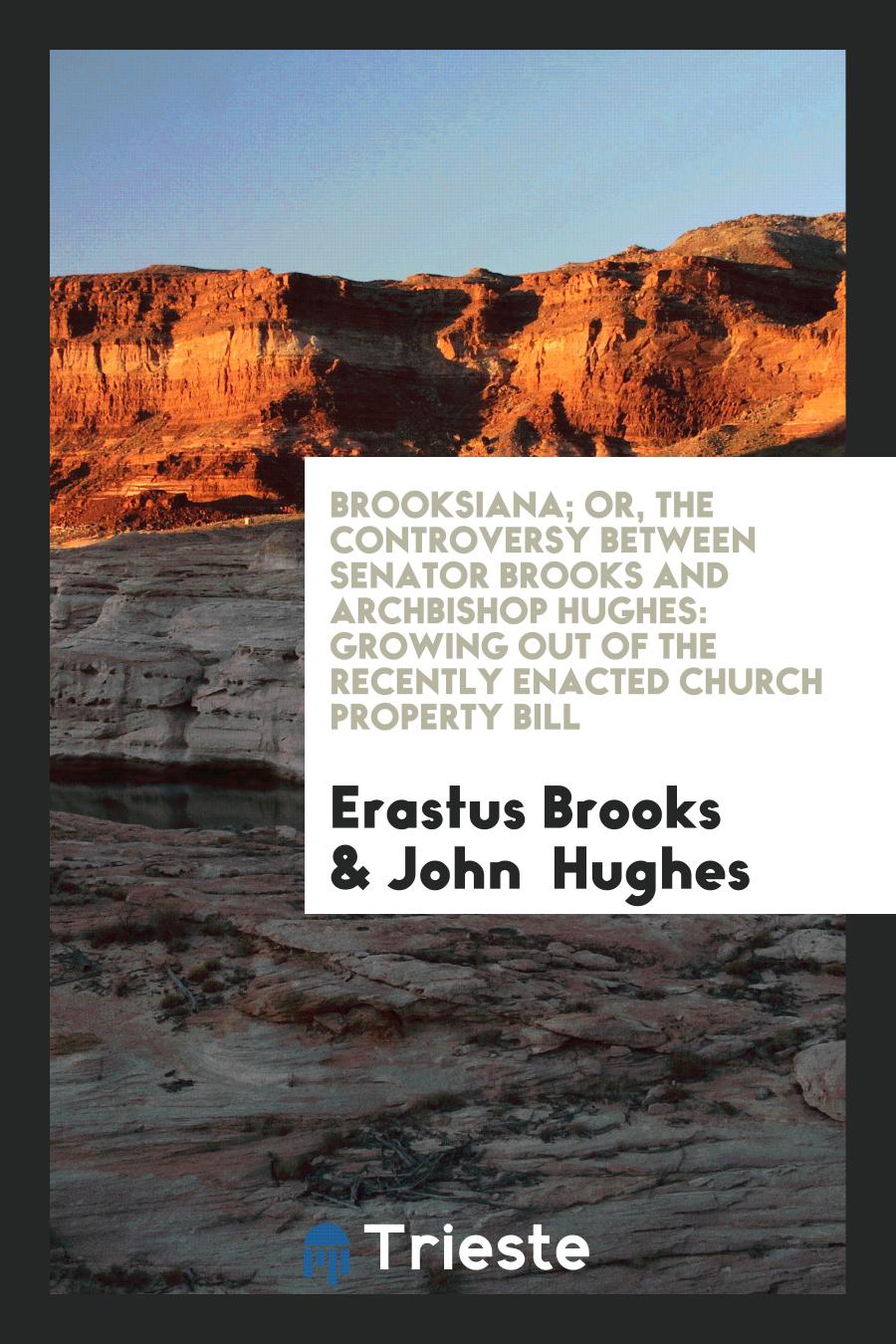 Brooksiana; Or, The Controversy Between Senator Brooks and Archbishop Hughes: Growing out of the Recently Enacted Church Property Bill