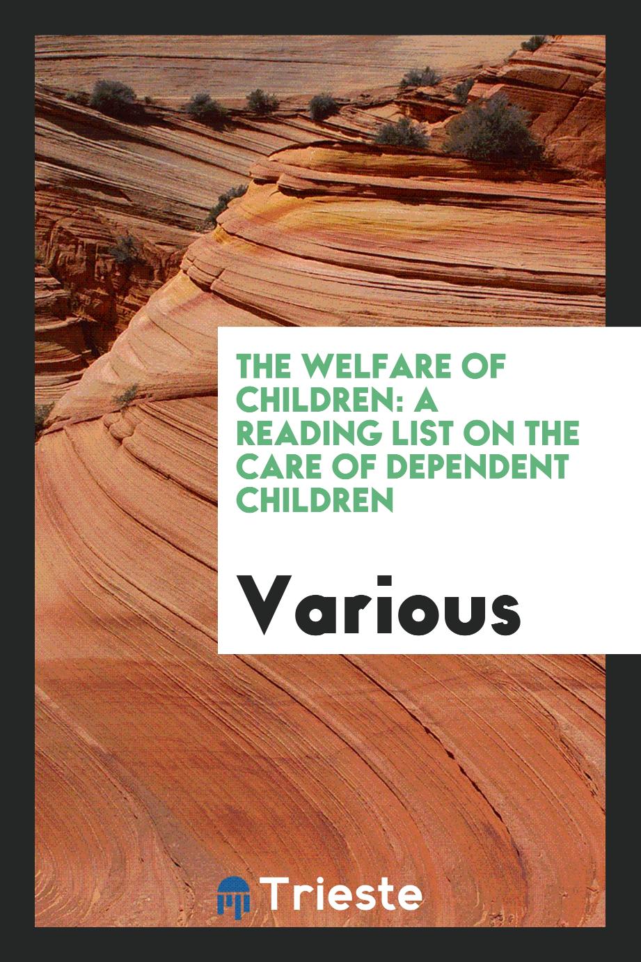 The Welfare of Children: A Reading List on the Care of Dependent Children