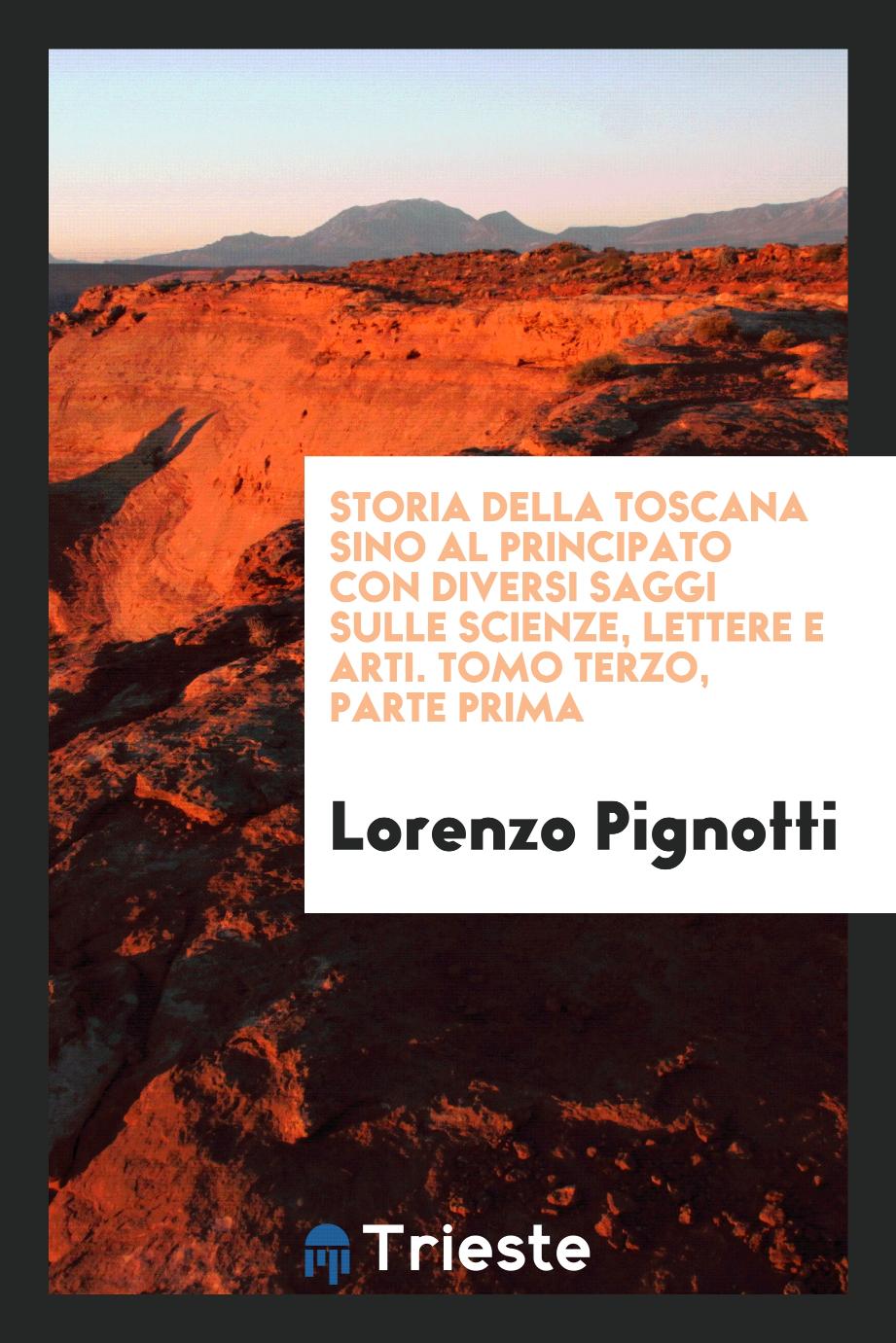 Storia Della Toscana Sino Al Principato Con Diversi Saggi Sulle Scienze, Lettere E Arti. Tomo Terzo, Parte Prima