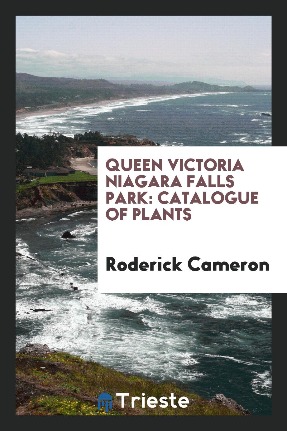 Queen Victoria Niagara Falls park: catalogue of plants
