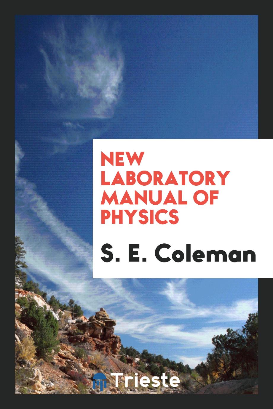 New laboratory manual of physics