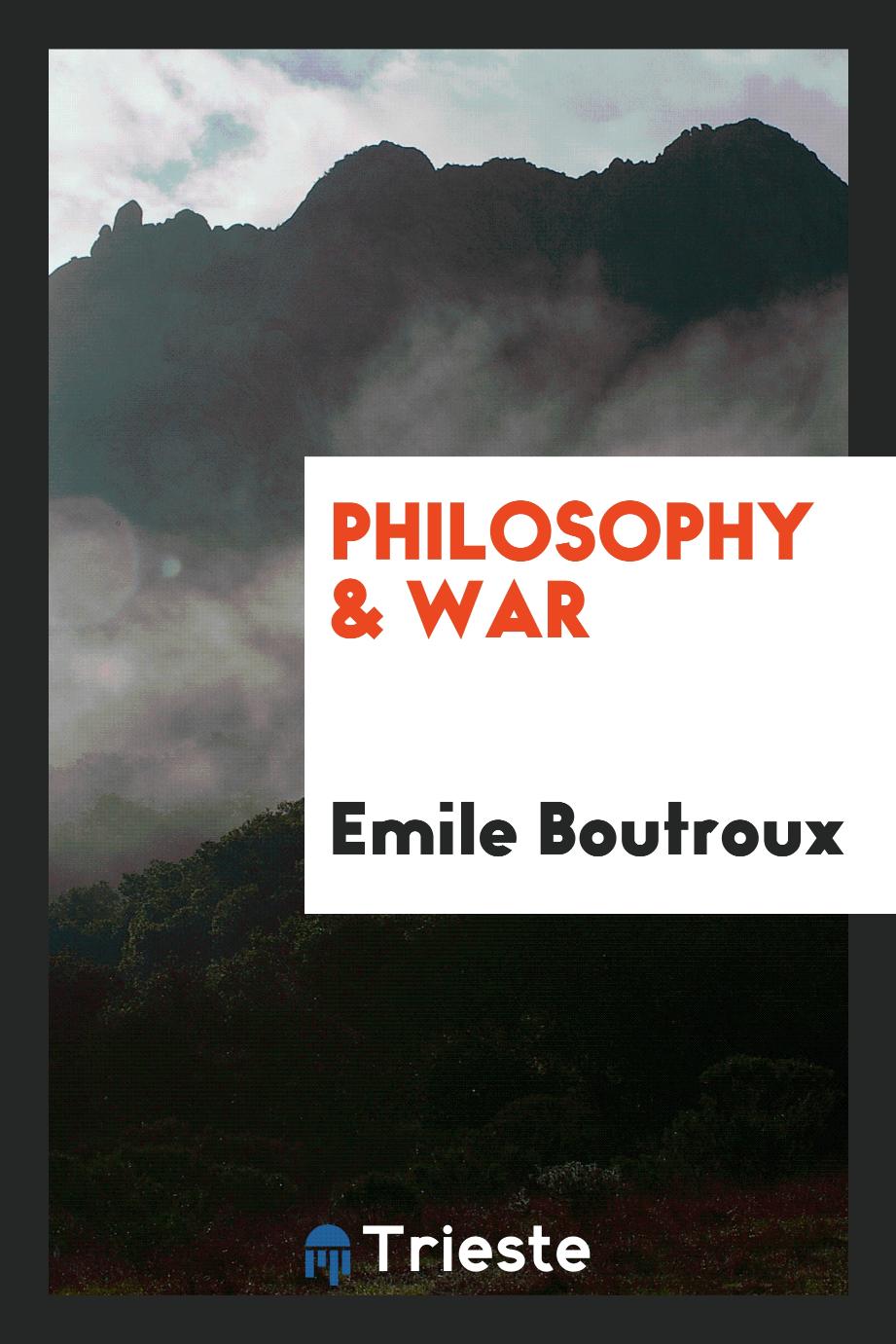 Philosophy & war