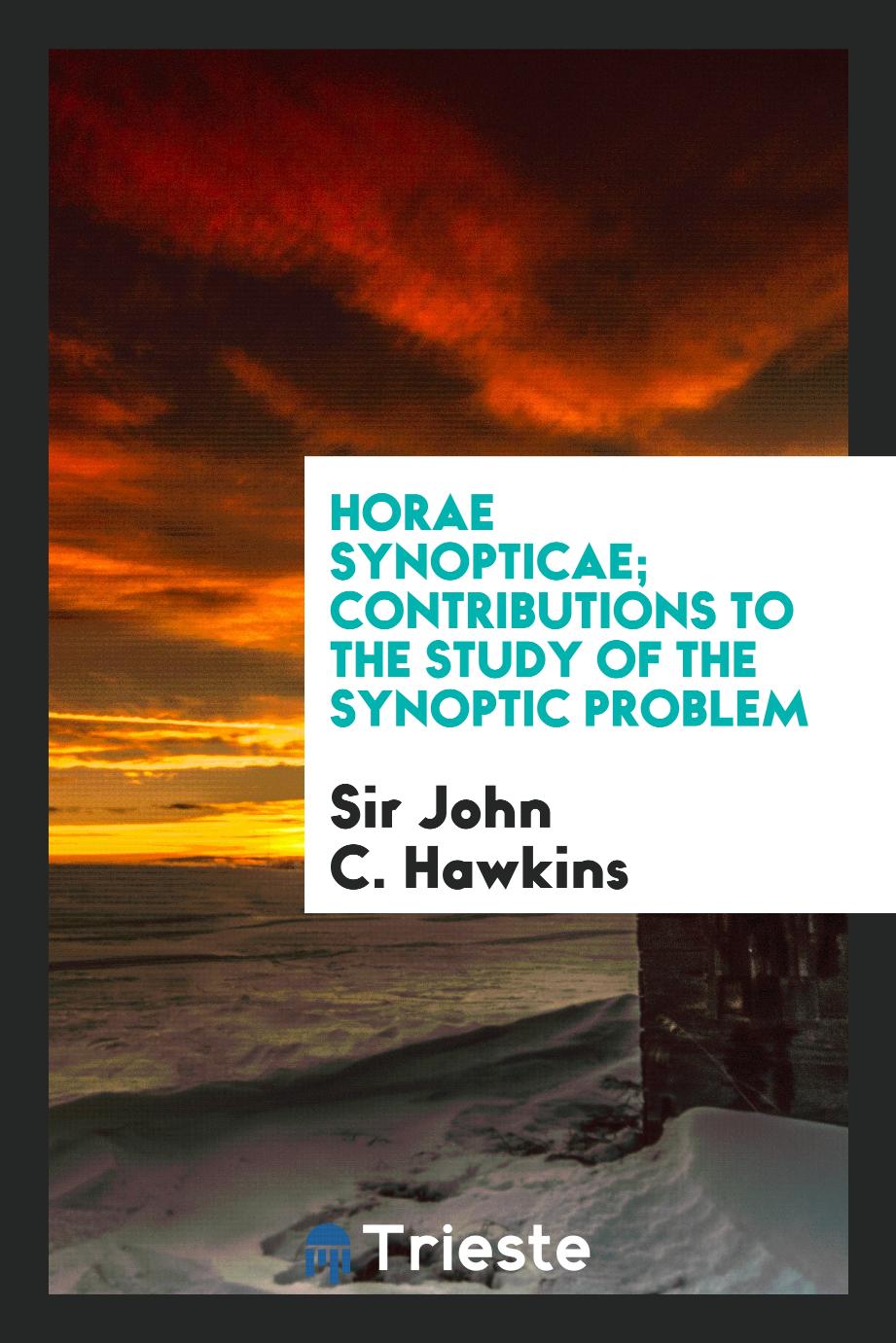 Horae synopticae; contributions to the study of the synoptic problem