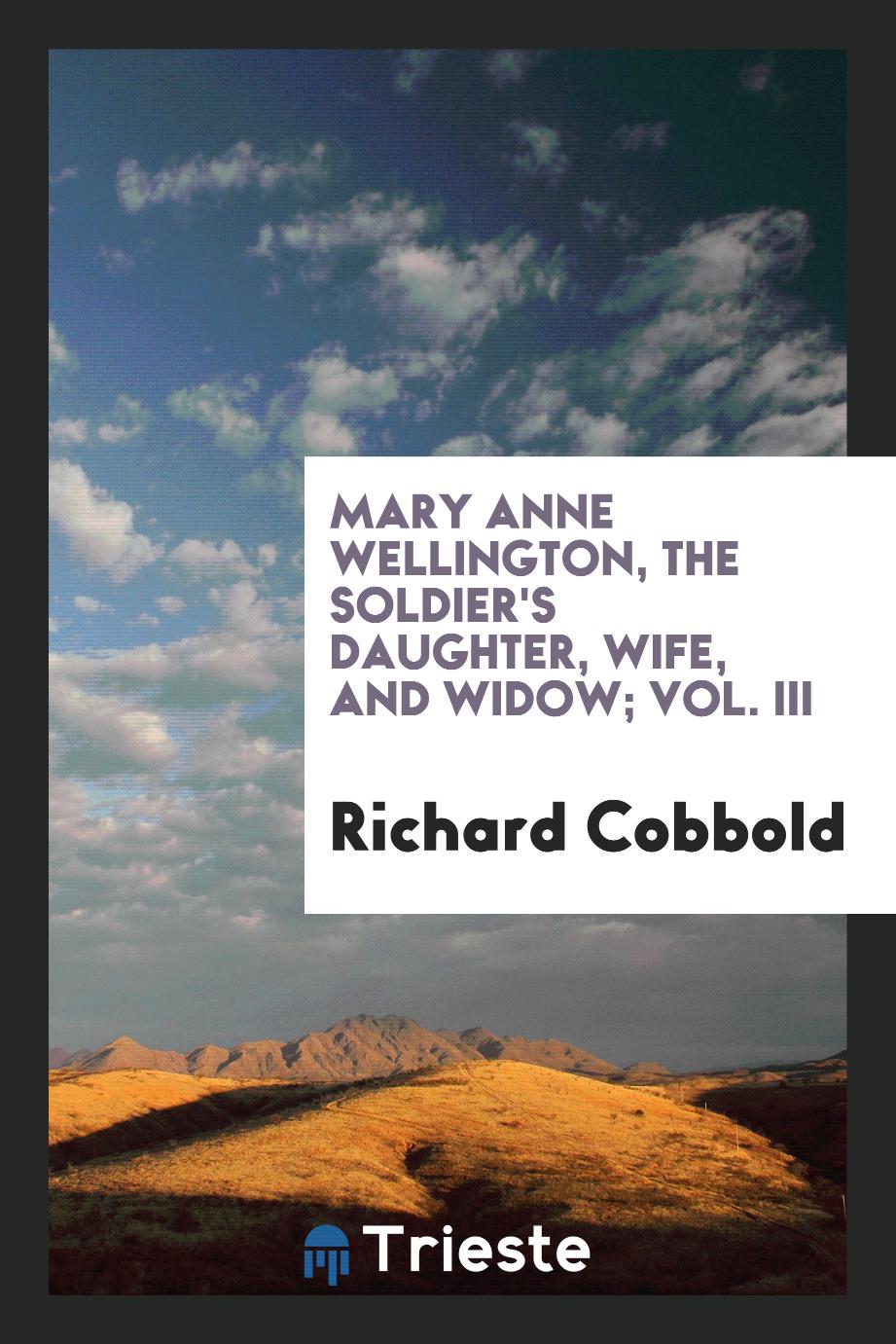 Mary Anne Wellington, the soldier's daughter, wife, and widow; Vol. III