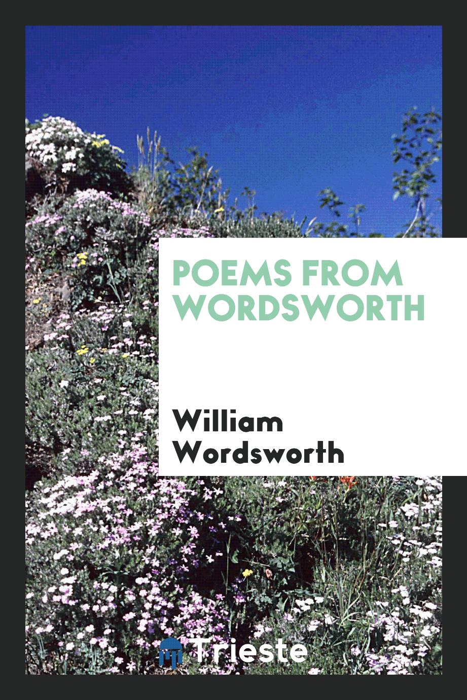 Poems from Wordsworth