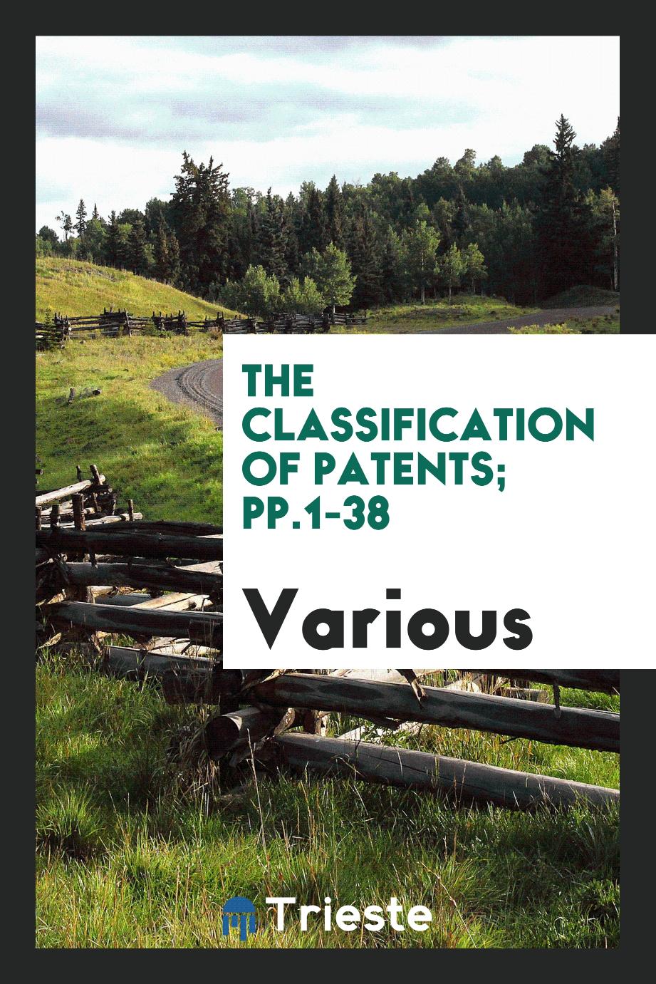 The Classification of Patents; pp.1-38
