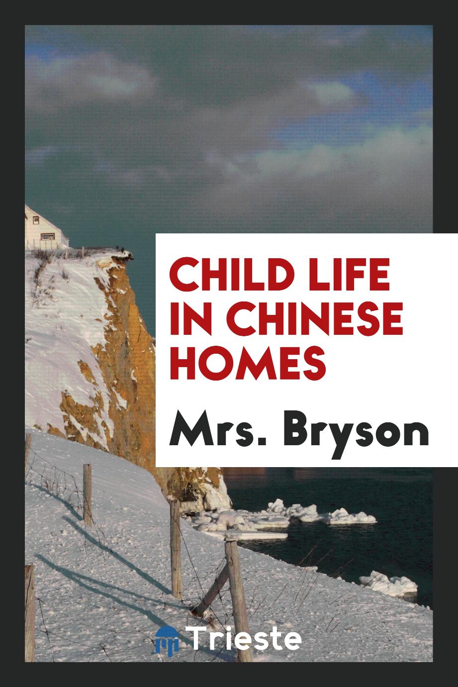 Child life in Chinese homes