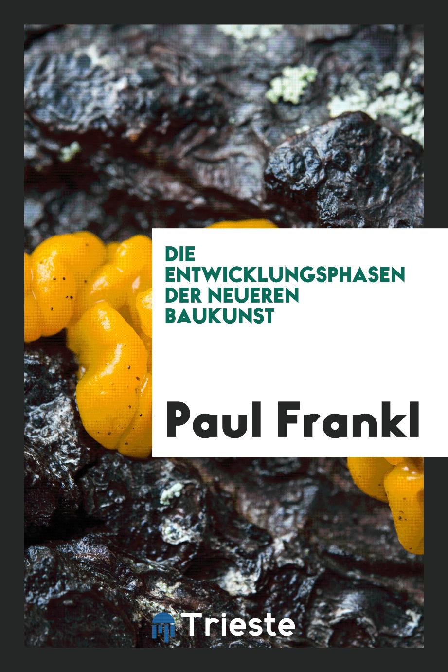 Paul Frankl - Die Entwicklungsphasen der Neueren Baukunst