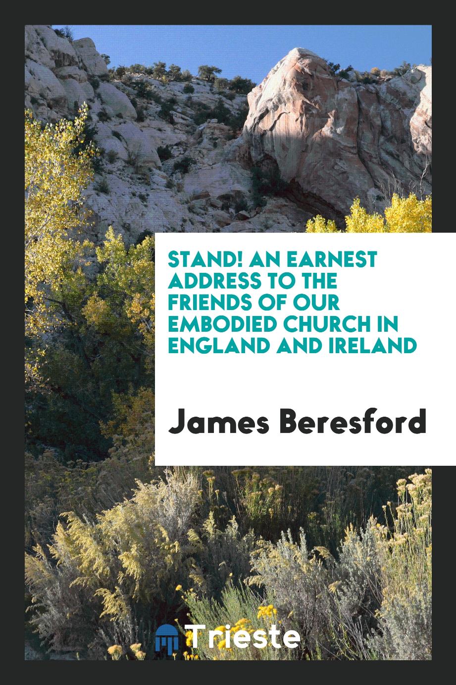 Stand! An Earnest Address to the Friends of Our Embodied Church in England and Ireland