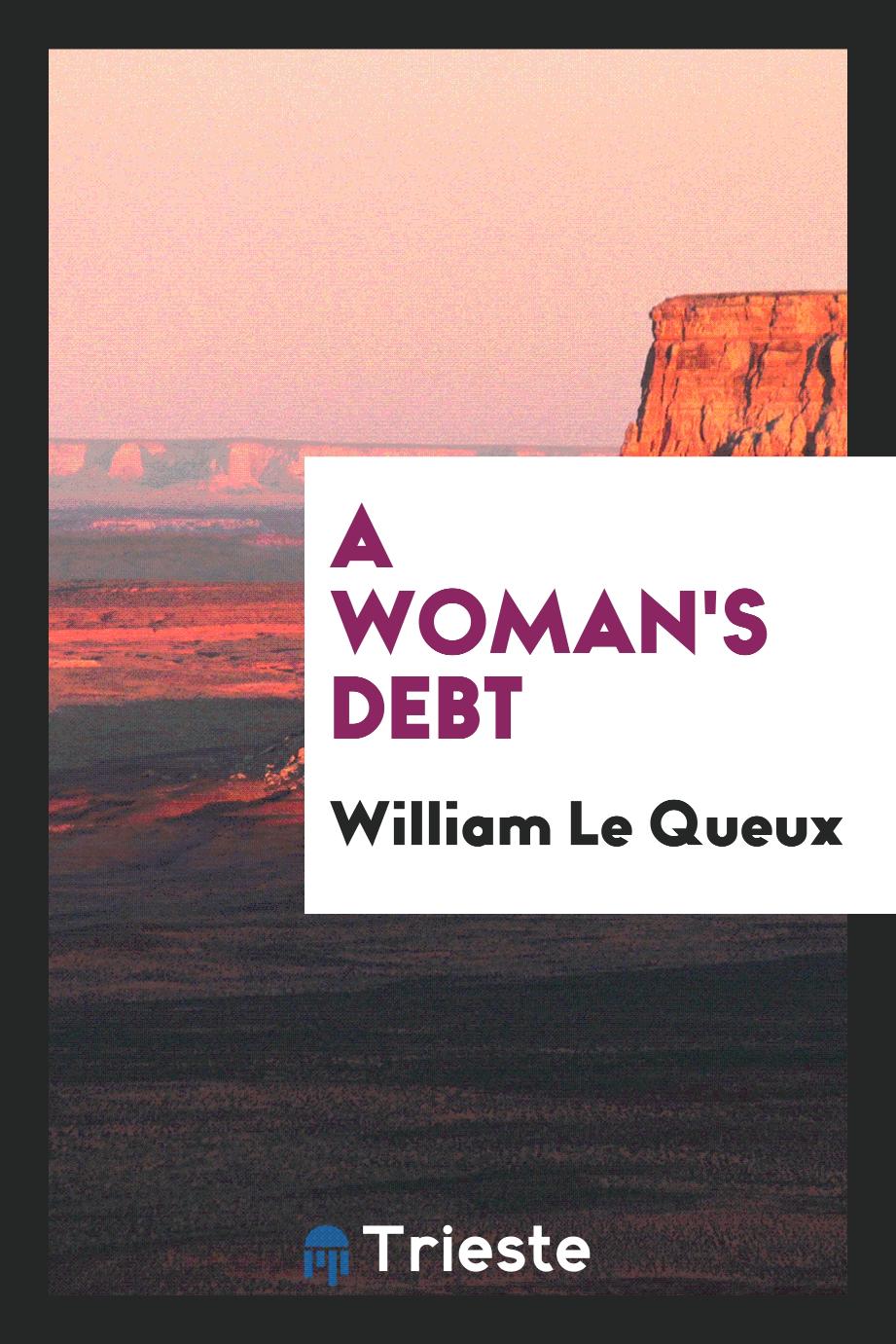 A woman's debt