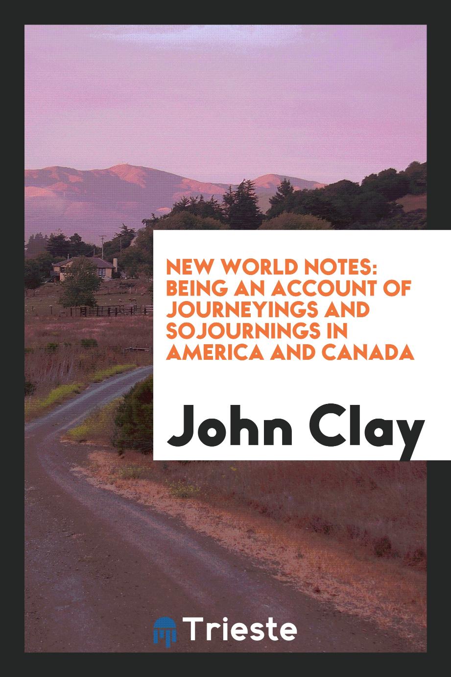 New world notes: being an account of journeyings and sojournings in America and Canada