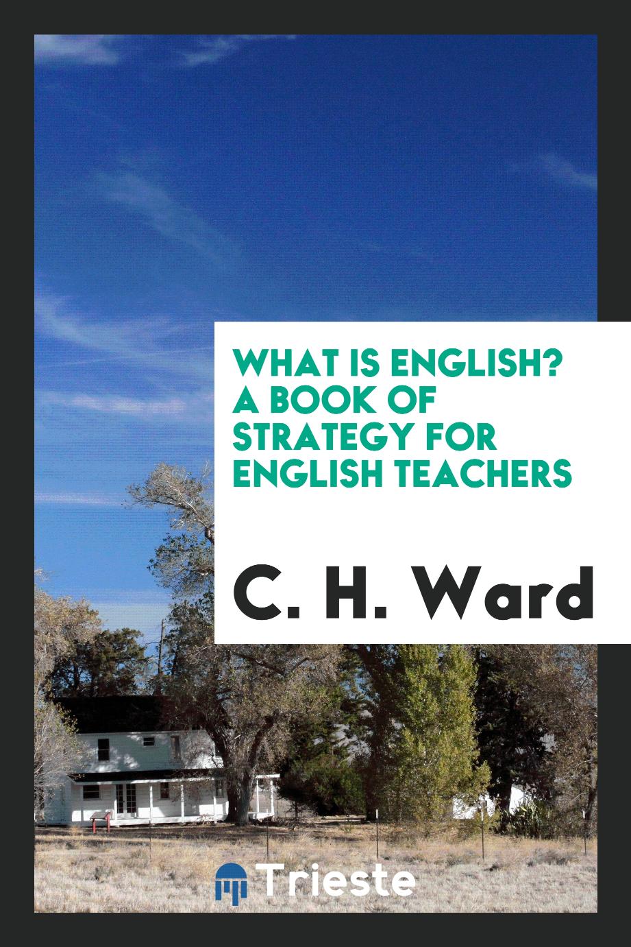 What is English? A book of strategy for English teachers