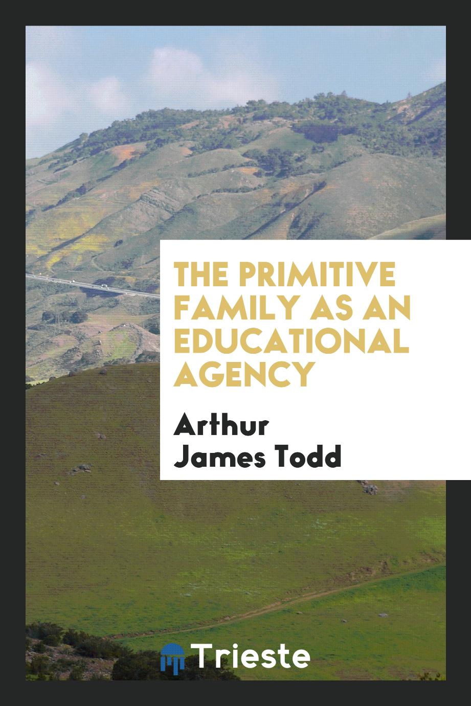 The primitive family as an educational agency