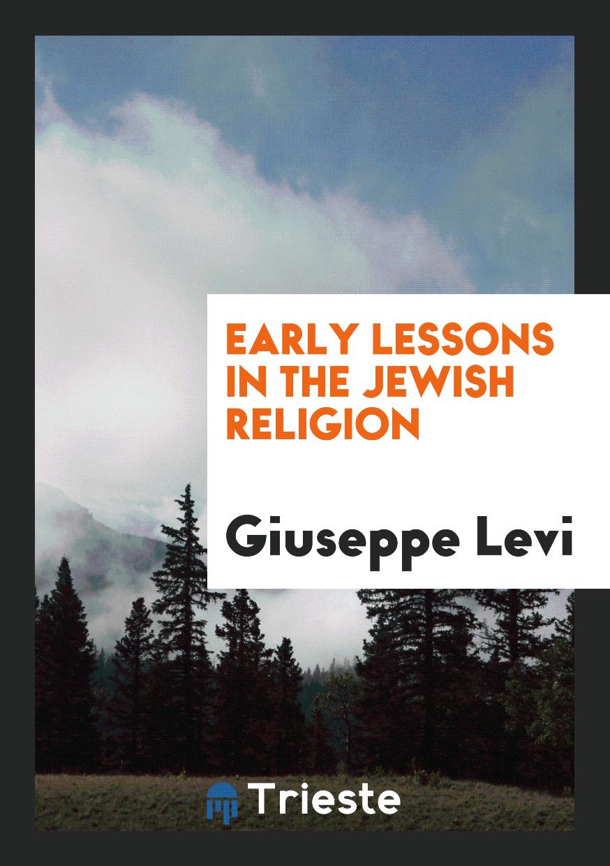 Early lessons in the Jewish religion