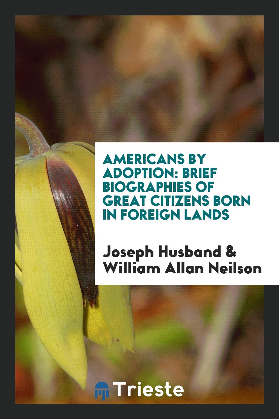 Americans by Adoption: Brief Biographies of Great Citizens Born in Foreign Lands