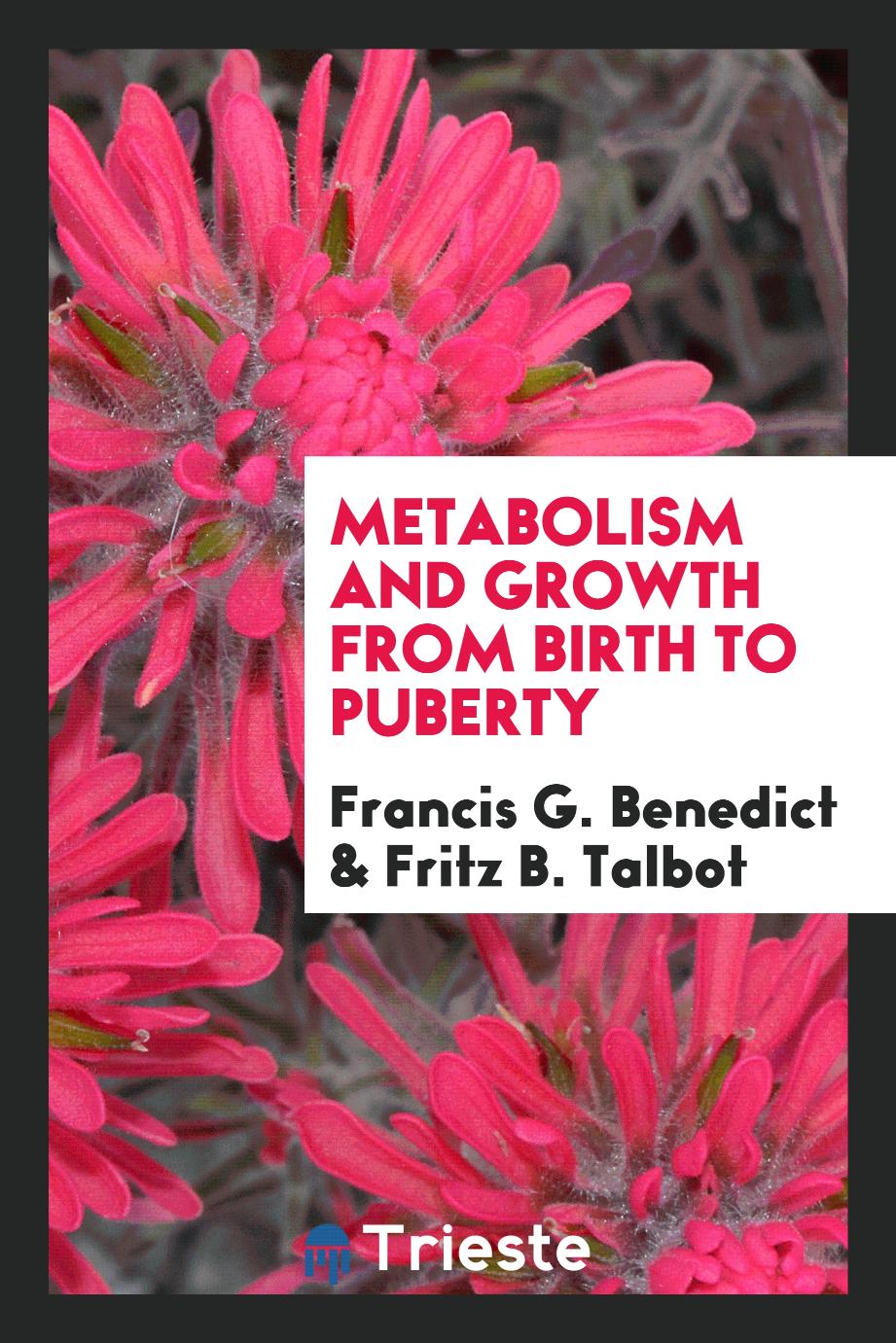 Metabolism and growth from birth to puberty