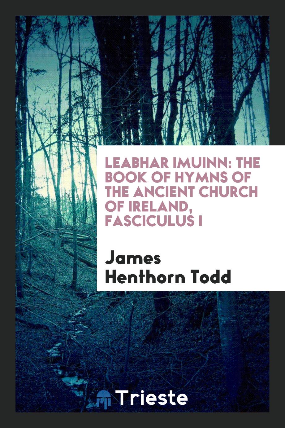 Leabhar Imuinn: The Book of Hymns of the Ancient Church of Ireland, Fasciculus I