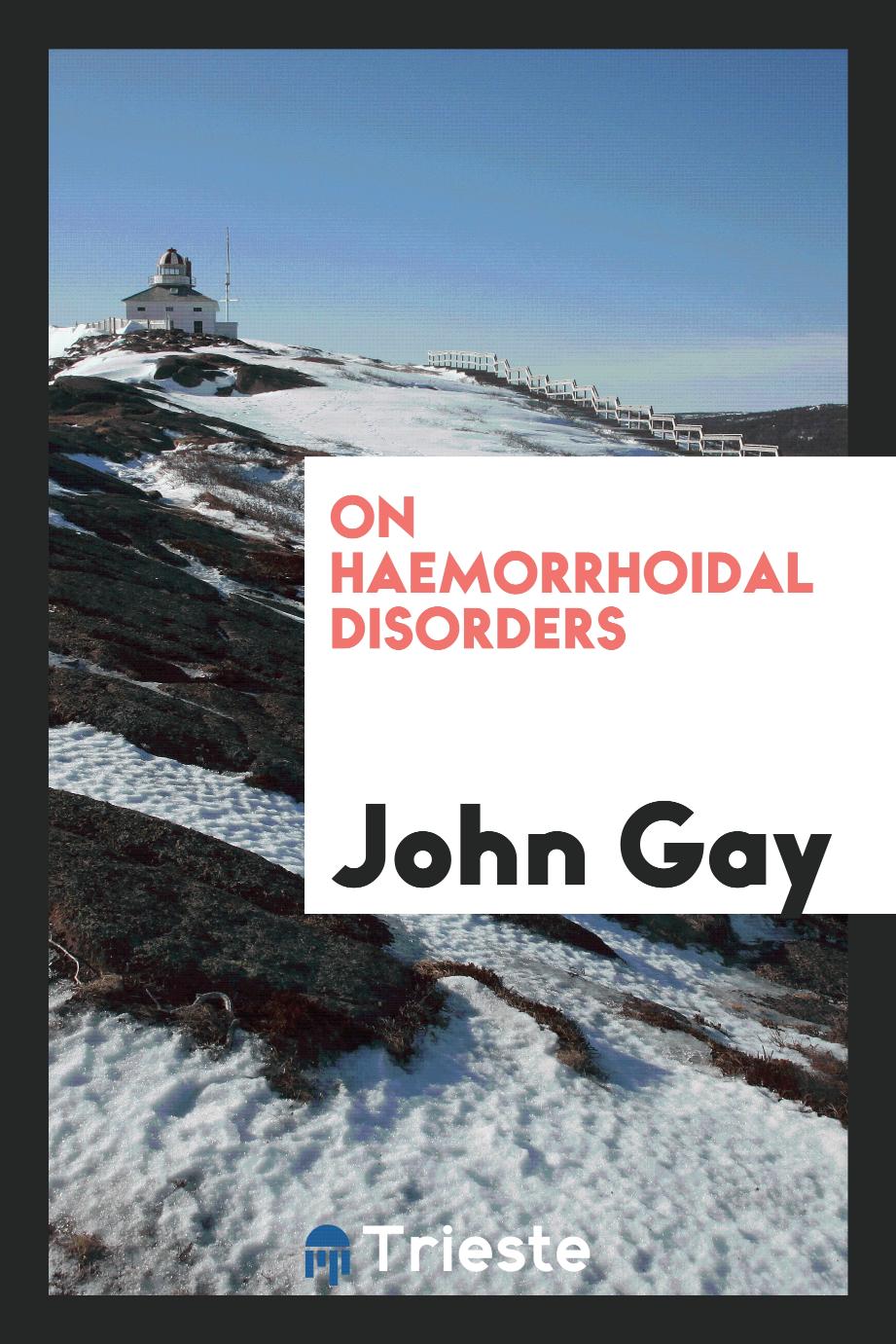 On haemorrhoidal disorders