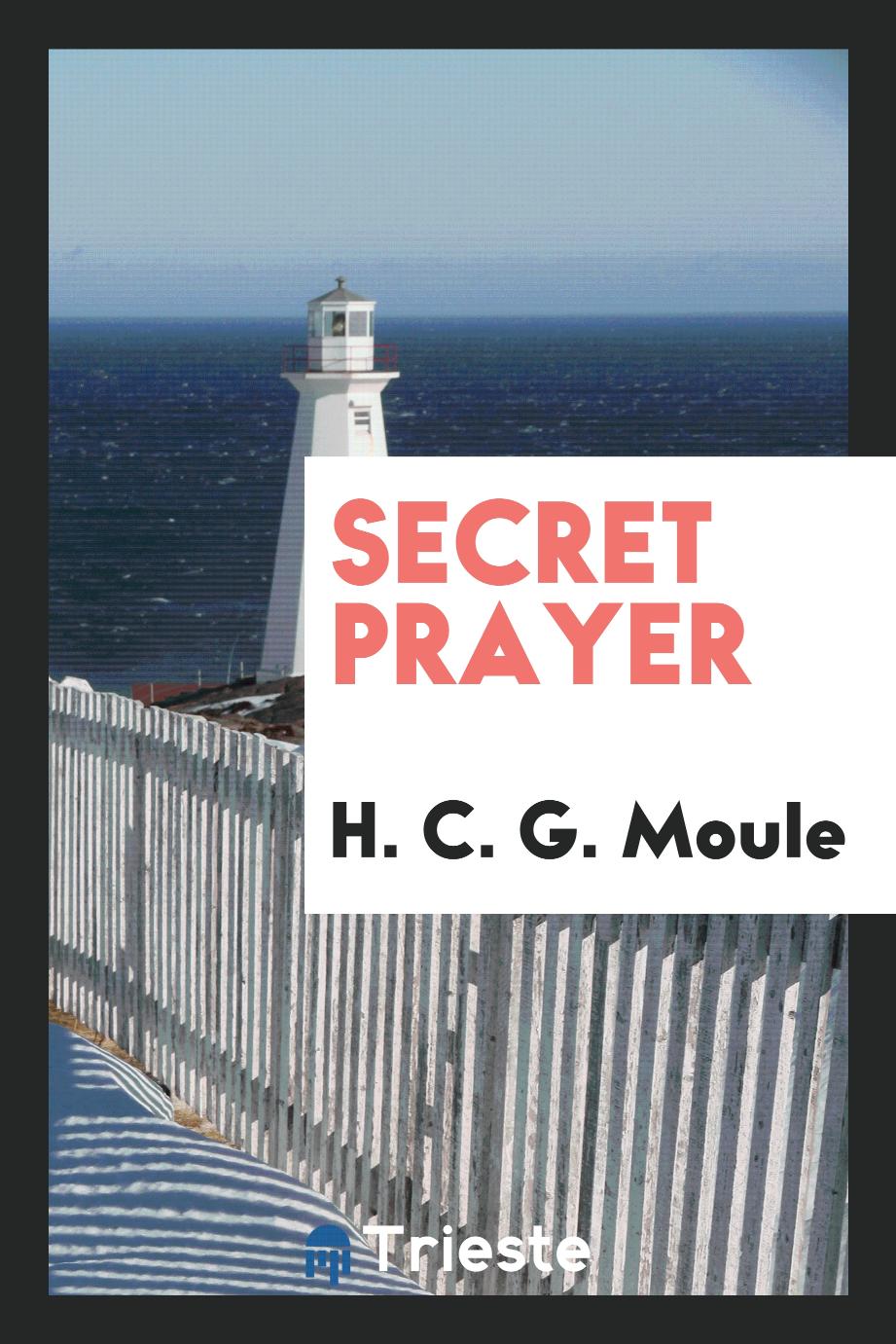 Secret prayer