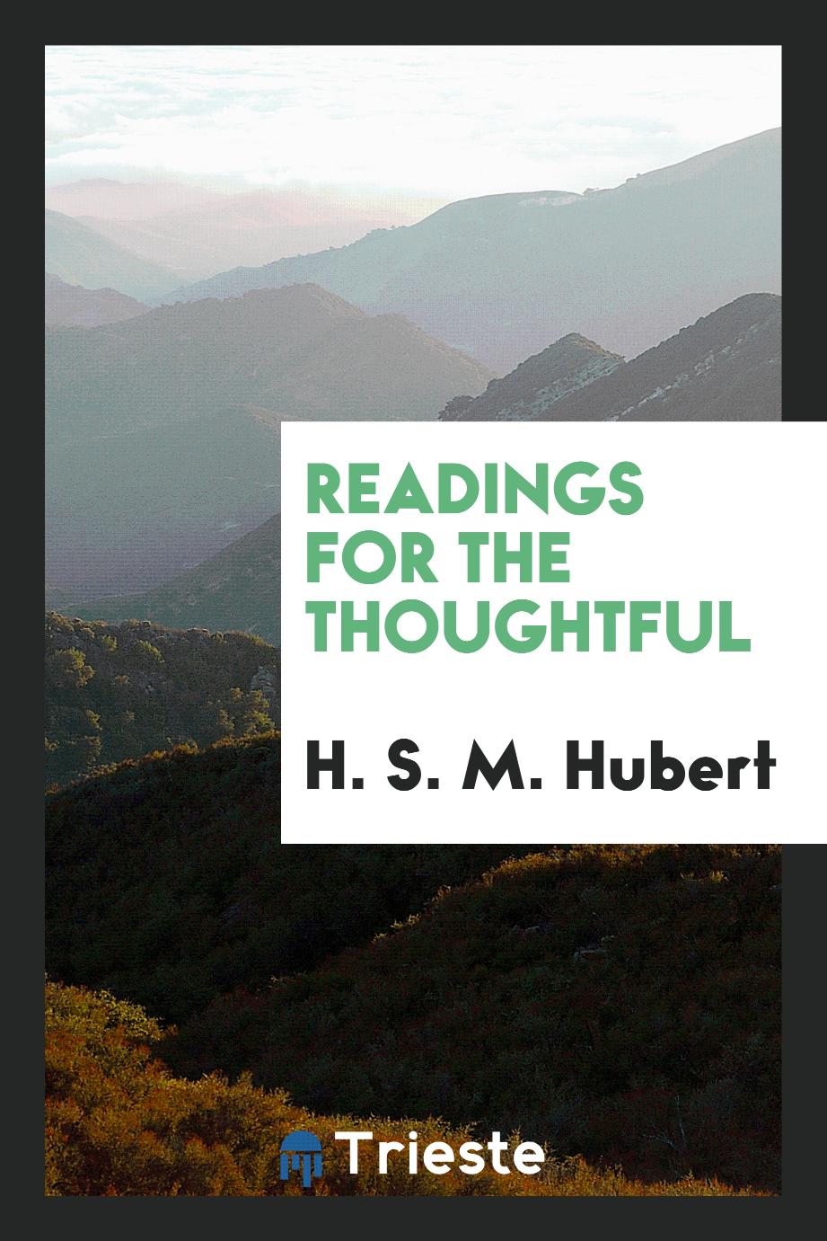 Readings for the thoughtful