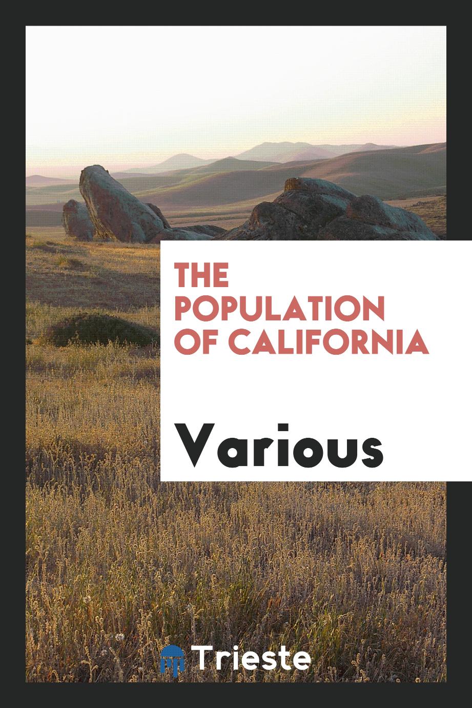 The population of California