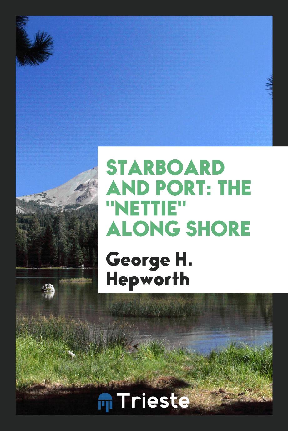Starboard and port: the "Nettie" along shore