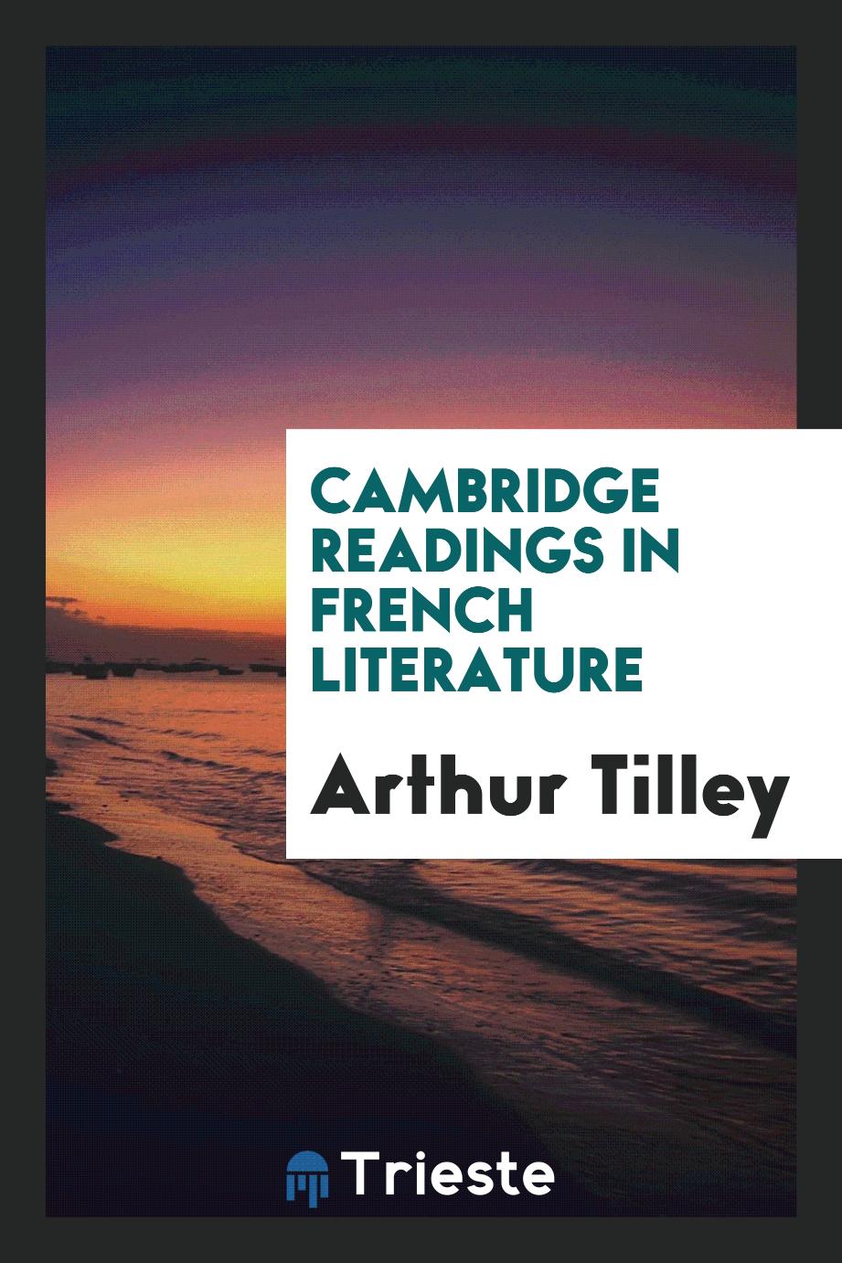 Cambridge readings in French literature