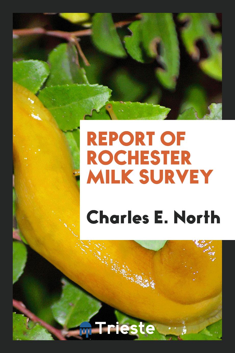 Report of Rochester milk survey