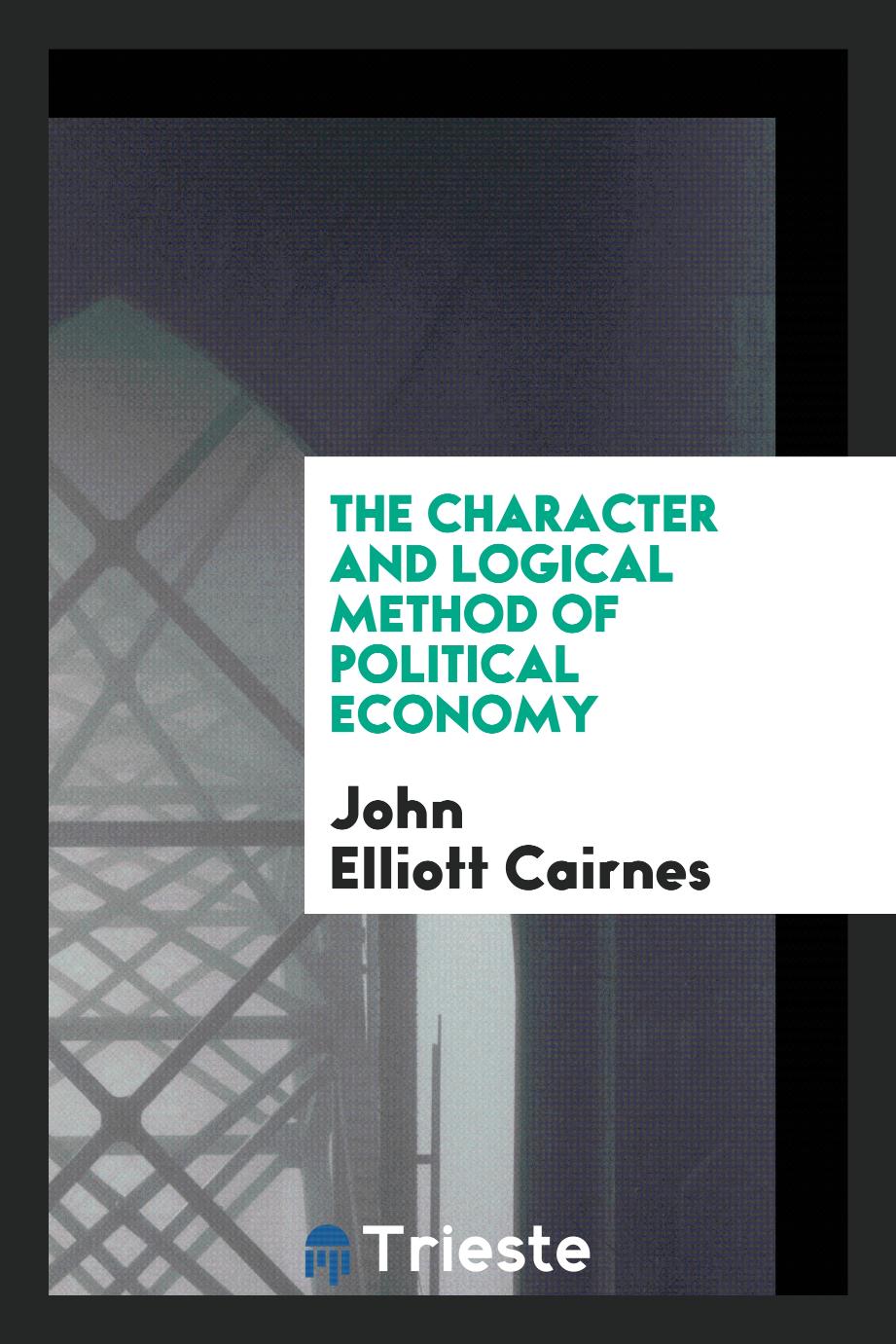 The character and logical method of political economy