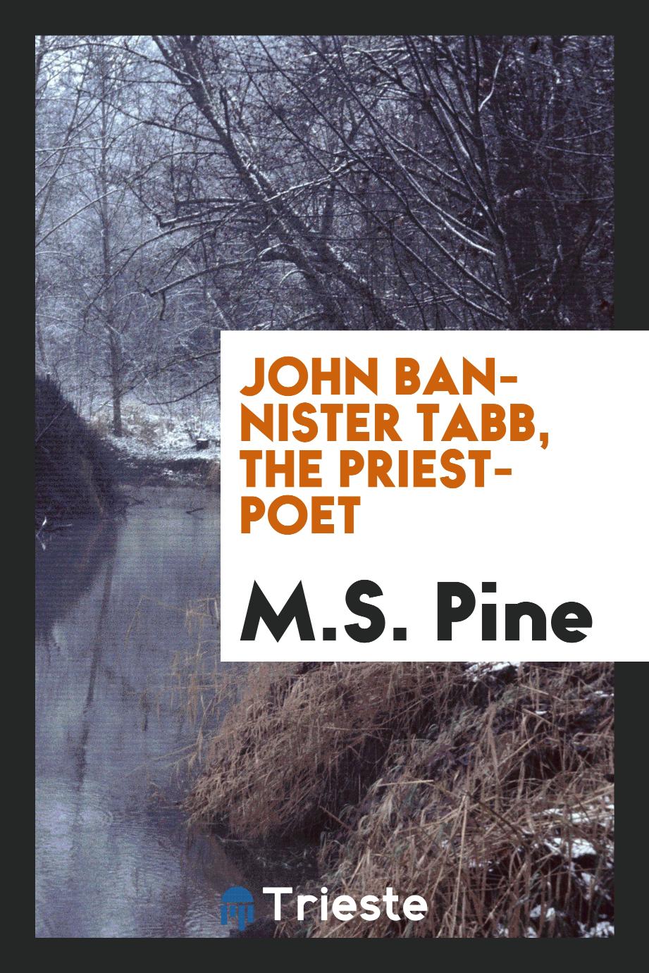 John Bannister Tabb, the priest-poet