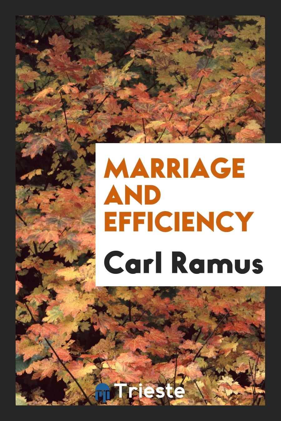 Marriage and Efficiency