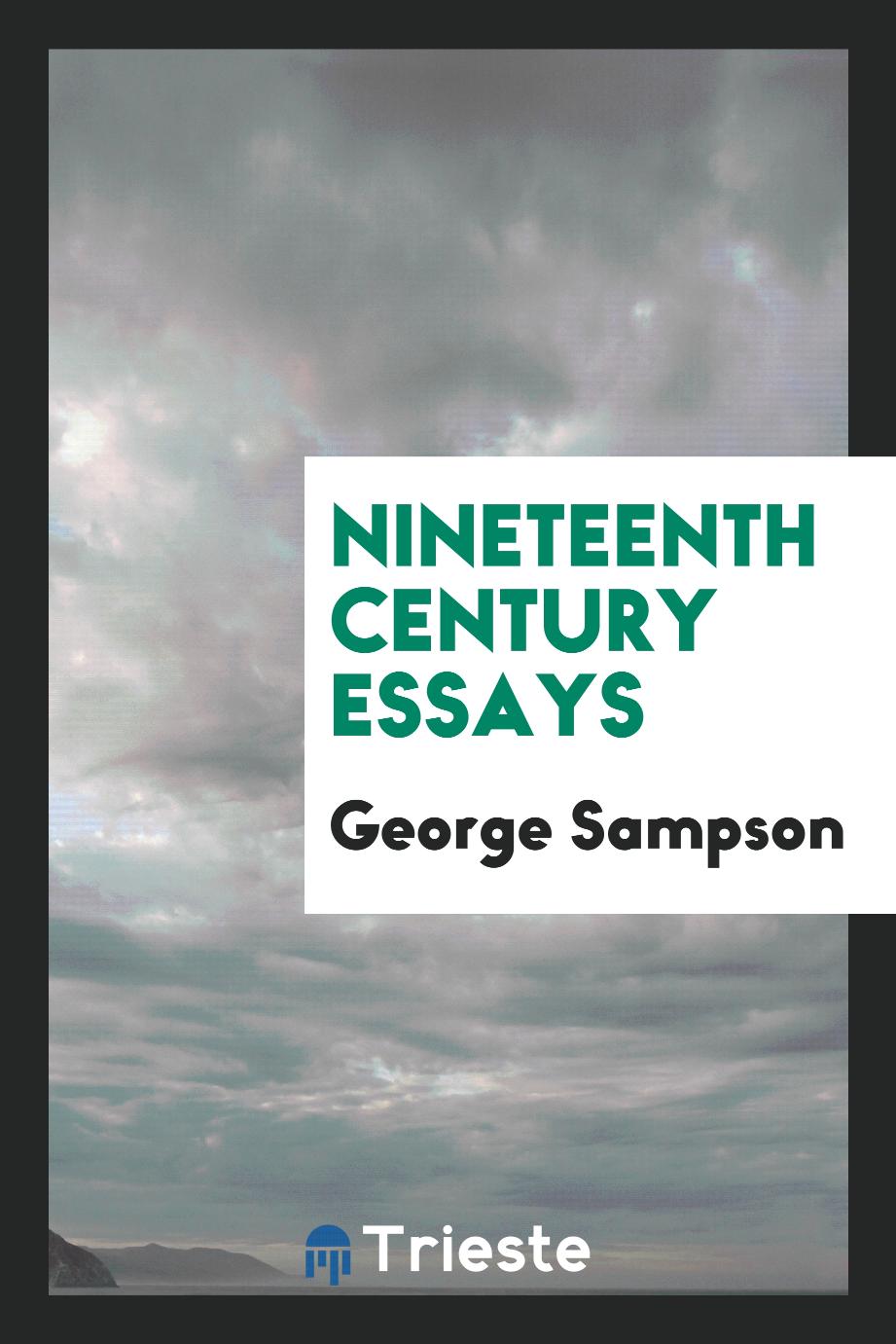 Nineteenth century essays